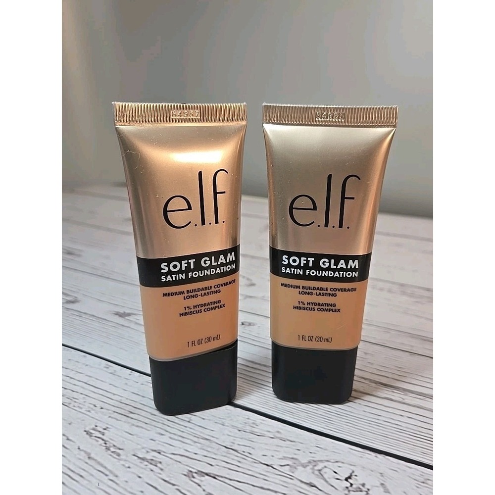 2 Pack - E.L.F. Soft‎ Glam Foundation Medium Coverage Long-Lasting, 44 Tan Cool